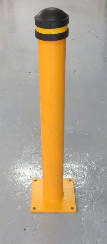 Bolt-Down Steel Bollard - 1000 mm tall x 114 mm dia