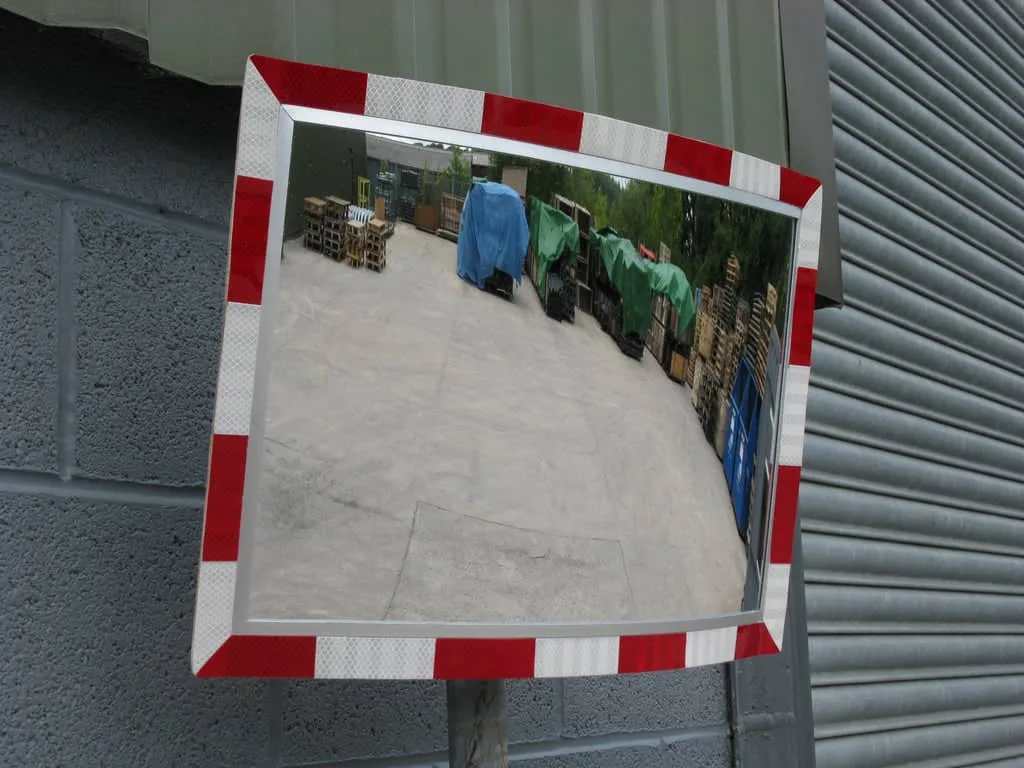 Rectangular Convex Safety Mirror - 540 x 360 mm