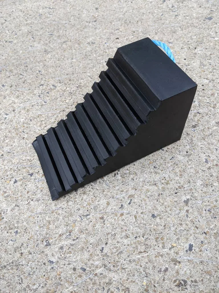 Small Wheel Chock with Rope Handle