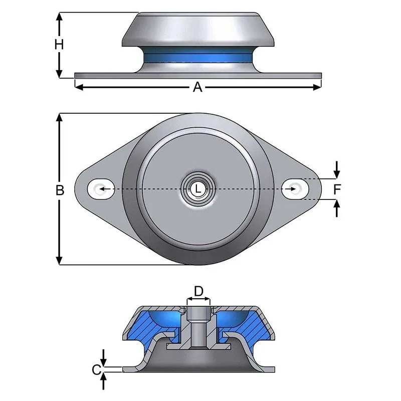 Çanak Titreşim Takozları CT-003