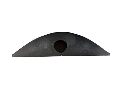 Single-Channel Cable Protector (EPDM Rubber, 22 mm) – 3000×185×50 mm