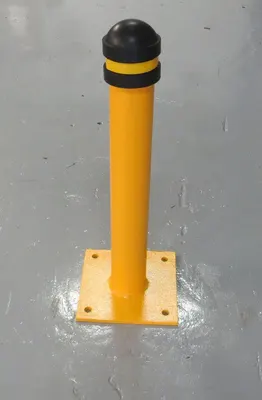 Bolt-Down Steel Bollard - 600 mm tall x 89 mm dia
