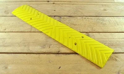Wall Guard / Rumble Strip Yellow - 500 x 100 x 15 mm