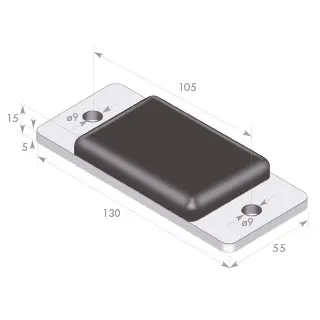 Rubber-Metal Mount with Sheet Reinforcement